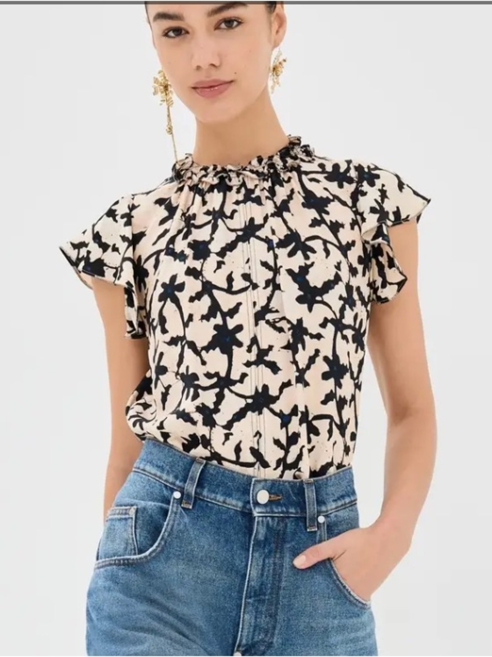 NEW Ulla Johnson Julia top shirt blouse size 4